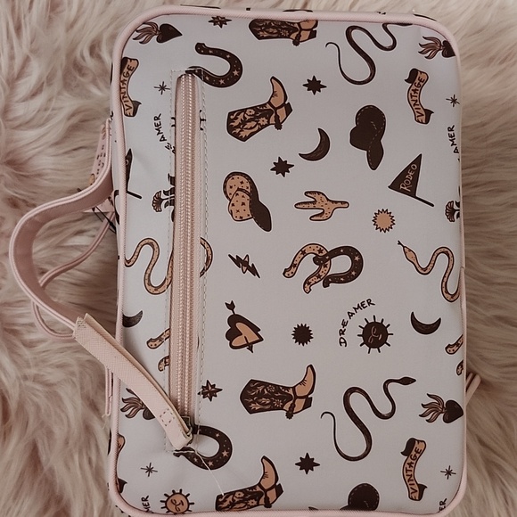 Brand New TENDER LOVE + CARRY DOUBLE SIDED ZIPPERED TRAVEL COSMETIC BAG - Picture 2 of 7